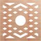 Ekena Millwork Chevron Wood Fretwork Pierced Ceiling Medallion, Cherry, 18"OD x 4 5/8"ID x 3/8"T CMWP18X18X0375CHCH - alternate 1